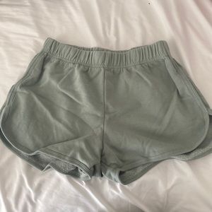 brandy melville sage green shorts